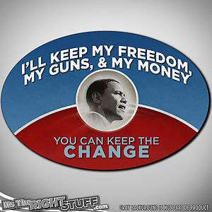 Pro Gun Sticker  Anti Obama Republican   Anti Liberal  