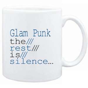  Mug White  Glam Punk the rest is silence  Music 