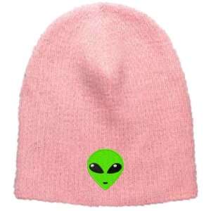  Green Alien Head Embroidered Skull Cap   Pink: Everything 