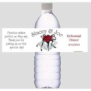  Rehearsal Dinner Water Bottle Labels for Wedding Favors or 