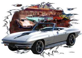 You are bidding on 1 1964 Silver Chevy Corvette Convertible b 