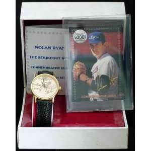  Nolan Ryan   All Star Time GOLD Watch + Commemorative card 