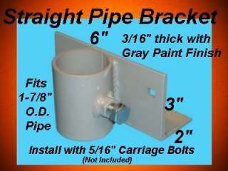 Stationary Pipe Boat Dock Hardware Bracket Straight 555  