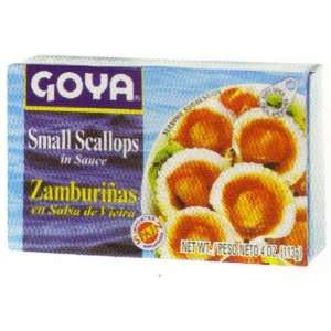 Goya Small Scallops in Sauce 4 oz  Grocery & Gourmet Food