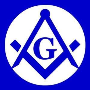  Masonic Lodge, Not Waterproof Round Sticker Automotive