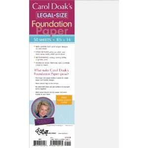  Carol Doaks Foundation Legal Sized Paper  8 1/2X14 50 