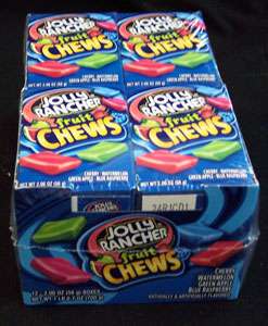 Jolly Rancher Fruit Chews 12 Count Box Candy Chewy  