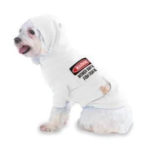  WANT ME FISH FEAR ME Hooded (Hoody) T Shirt with pocket for your Dog 