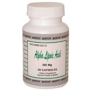  Montiff Alpha Lipoic Acid 300mg 60 caps: Health & Personal 
