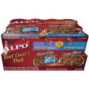 ALPO Prime Beef Lovers Dog Food Variety Pack, 9.90 Pound:  