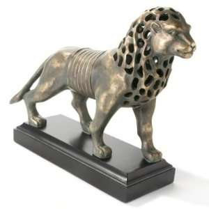  10 Glazed Walking Lion Sculpture