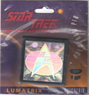 Star Trek Next Gen Communicator Logo Hologram Pin, 1994  