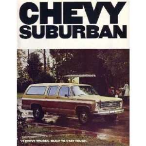   : 1977 CHEVROLET SUBURBAN Sales Brochure Literature Book: Automotive