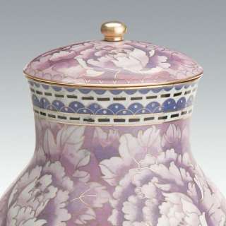 Purple Cloisonne Cremation Urn   Handcrafted   Free Shipping