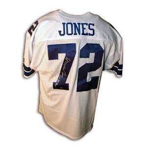  Ed Jones Signed Dallas Cowboys Jersey   SB XXII Champs, Too Tall 