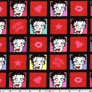  45 Wide Betty Boop Blocks Fabric By The Yard Arts 
