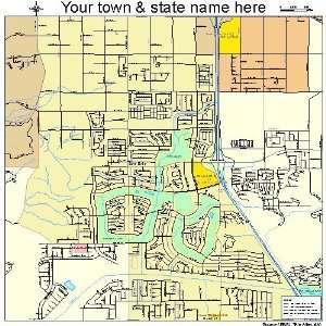  Street & Road Map of Sun City, California CA   Printed 