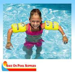 Swimming Pool Water Wings Help Children Learn To Swim  