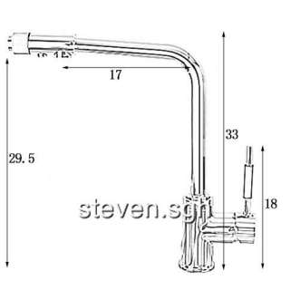 Way Water Filter Tri Flow Kitchen Faucet Taps 0508  