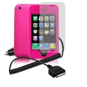  Modern Tech iPhone 3G/ 3GS Bundle Pink Hybrid Armour Case 