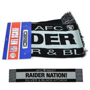  NFL Oakland Raiders Nation AFC West Silver and Black 
