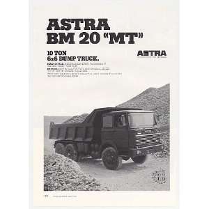  1978 Astra BM 20 MT 10 Ton 6x6 Dump Truck Photo Print Ad 