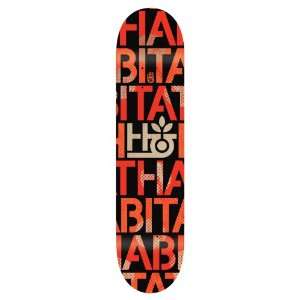  Habitat Stencil Skate Deck (Large, 8.25 Inch): Sports 