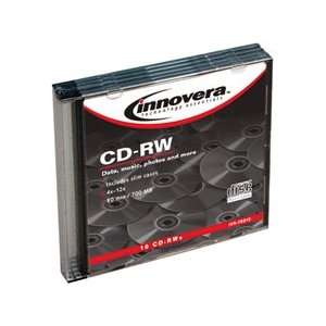  CD RW Rewritable Discs, Blank Surface, 700MB/80MIN, 4x 