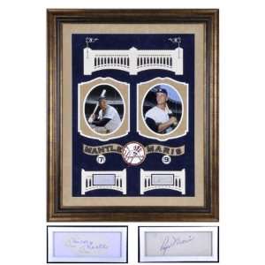  Mickey Mantle and Roger Maris MM DLX Auto Cuts Sports 