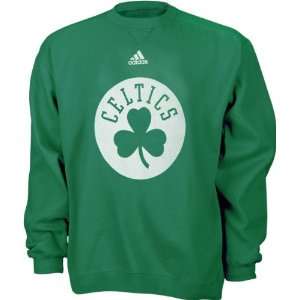 com Boston Celtics Youth adidas Team Logo Fleece Crewneck Sweatshirt 