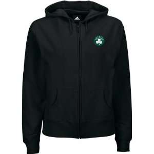 Boston Celtics Womens Adidas Official Logo Stretch Fleece Hooded 