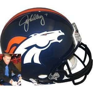  John Elway Signed Helmet   Authentic   Autographed NFL 