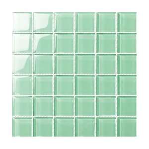  G34 Light Green Glass Mosaic Tile 10sqft/one Box G34