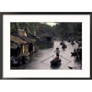  Row Boat on the Mekong Delta, Vietnam Framed Photographic 