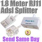8m ADSL DSL RJ11 BT Telephone Micro Filter Splitter internet Modem 