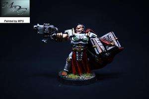 4GK09 Warhammer40K MPG Painted Grey Knights Inquisitor with Grimoire 