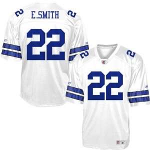  Emmitt Smith #22 Dallas Cowboys Replica NFL Jersey White 