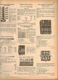 1942 Eversharp Wood Chisels Store Counter Display ad  