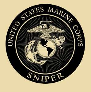 USMC MARINES SNIPER LONG SLEEVE T SHIRT ** M XXXL ** TAN**FREE 