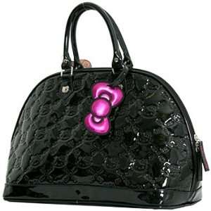  Hello Kitty Black Patent Embossed Large Tote Bag [Toy 