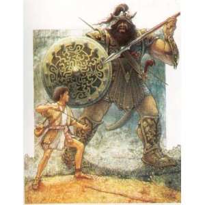  David and Goliath 64 Piece Jigsaw Puzzle Toys & Games