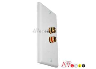 Speaker Cable Post Wall Plate 24K Gold Plated 6.1 7.1  