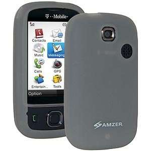  Amzer Silicone Skin Jelly Case   Grey: Cell Phones 
