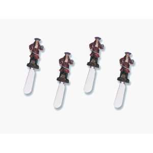 Red Coat Pirate Cheese Spreader Set of 4 (Bulk)