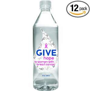 Give Water Give Hope Natural Spring Water, 23 Ounce Bottles (Pack of 