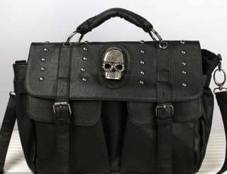 Womens skull messenger bag Handbag Tote crossbody bag  