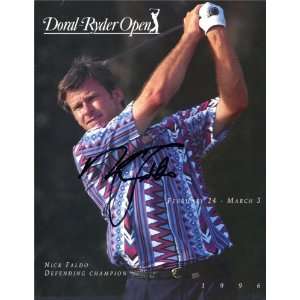  Nick Faldo Autographed/Hand Signed Doral Ryder Open 