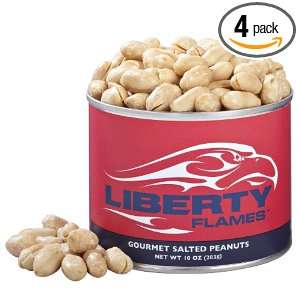 Virginia Diner Liberty University, Salted Peanuts, 10 Ounce (Pack of 4 