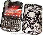 BlackBerry Bold 9900 Ghost Skull Rubberized Hard Shield Cell Phone 