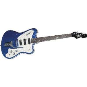   Italia Modena Classic Electric Guitar   Blue Fini Musical Instruments